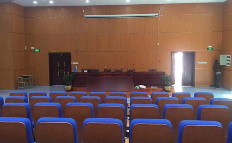 廣東佛山高級中學報告廳吸音板工程