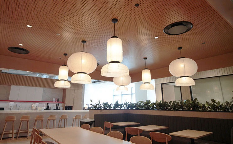 安徽宣城茶水間穿孔吸音板聲學工程