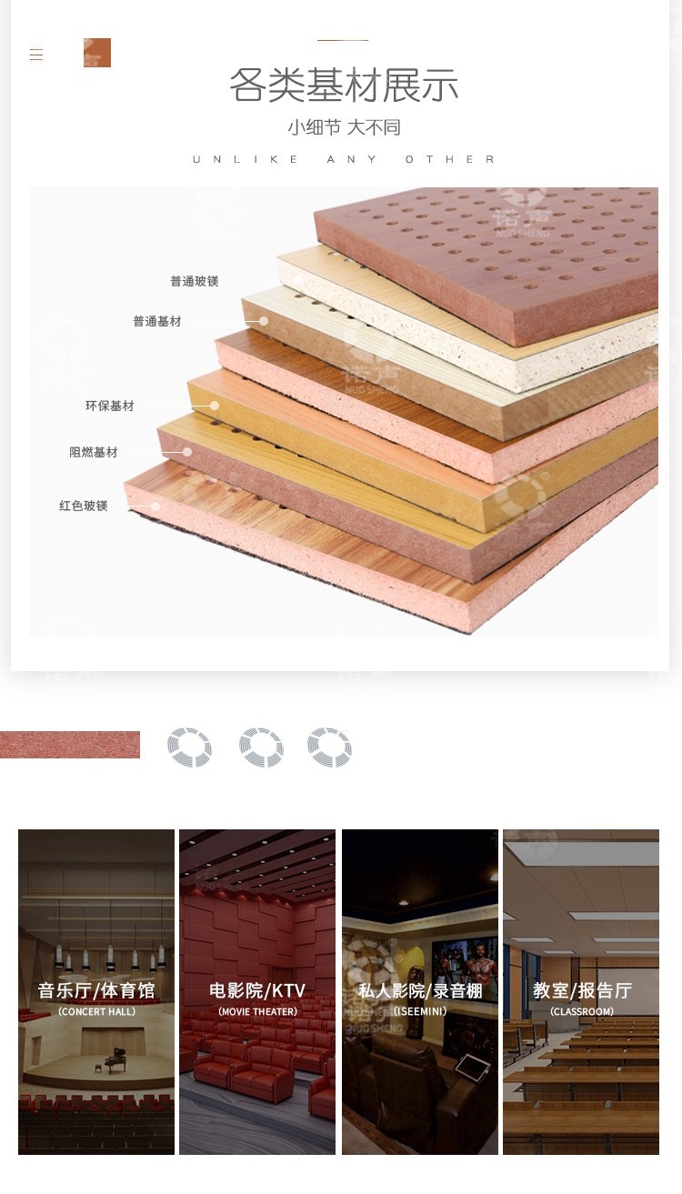 防火孔木吸音板基材-7